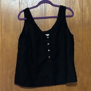 Notperfect linen v-neck tank top